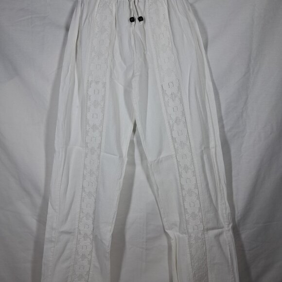 NWT's Seaspice Resort Magnolia White Small 100% Peruvian Cotton Pants - Picture 1 of 8